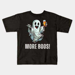 Funny Drunk Halloween Boo Ghost Party Booze Kids T-Shirt